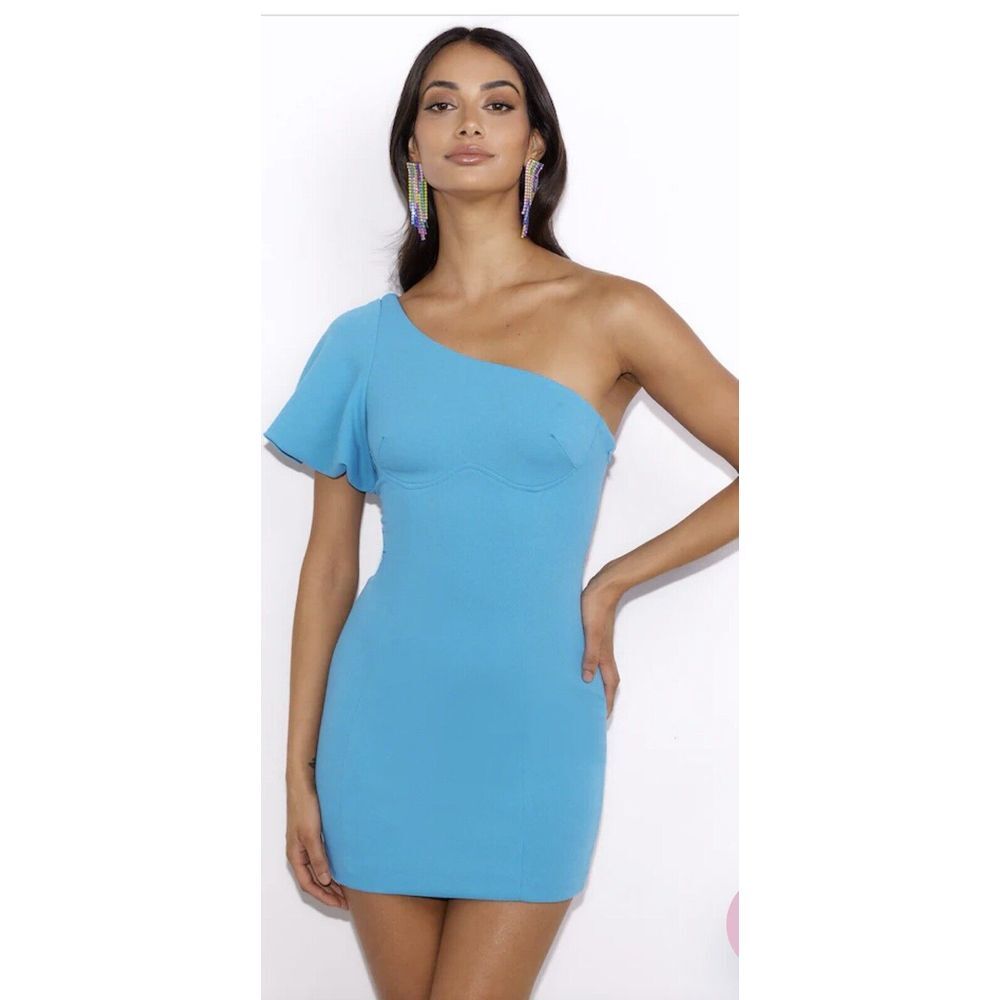 Hello Molly "dating Times" Mini Dress Blue US size‎ 8 & 6 available - Picture 2 of 11
